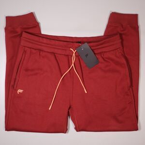 Fabletics The Go -To Jogger Buttery Soft Zip Pocket Oxblood Red Mens XL x 30"